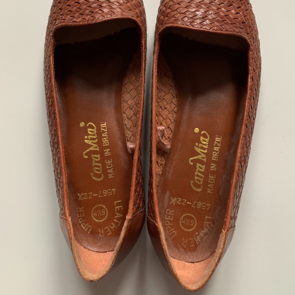 Vtg Cara Mia Woven Flats - Picture 2 of 4